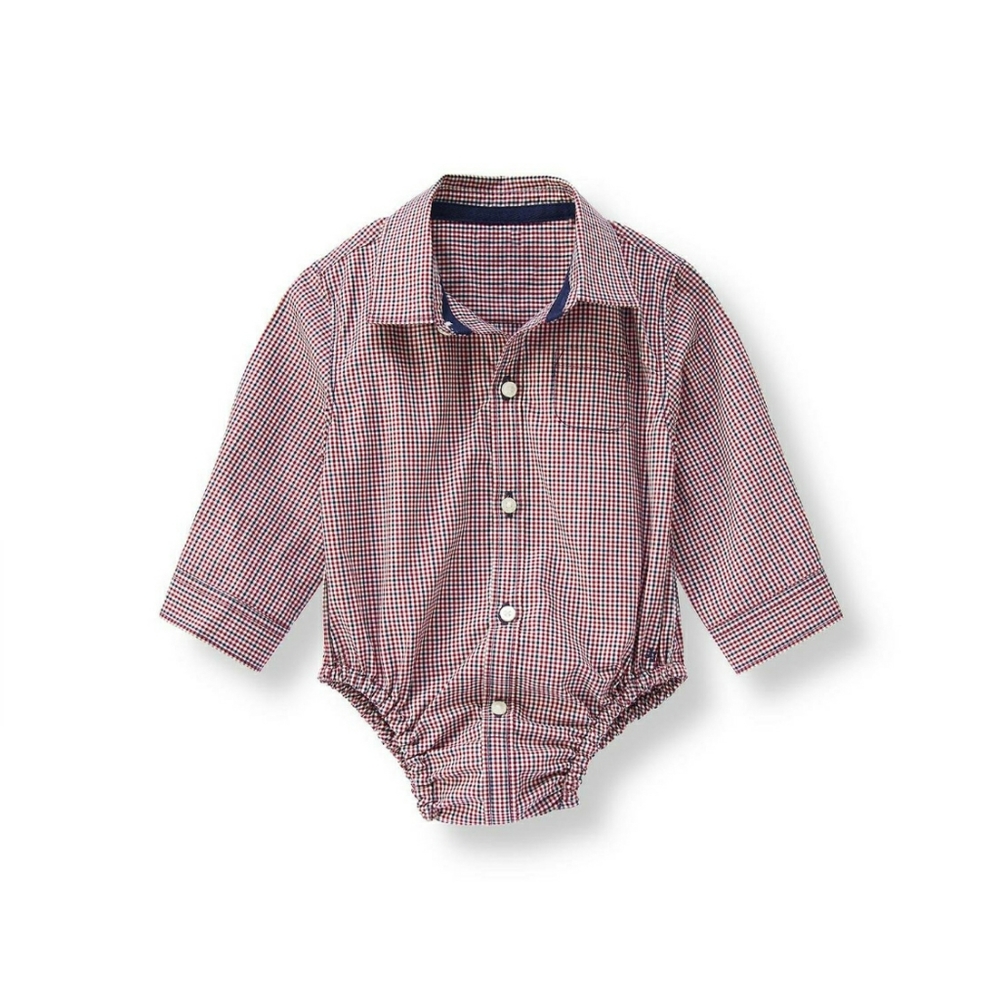 Janie and Jack Plaid Onesie Bodysuit